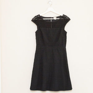 J Crew Black Square Neck Eyelet Dress 4